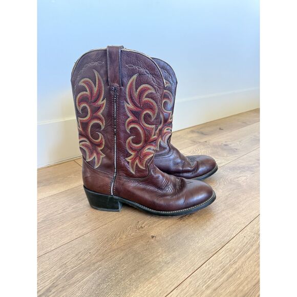 DURANGO 11D Men Leather Cowboy Boots Men’s Brown Western Boot Rodeo Riding main image 7
